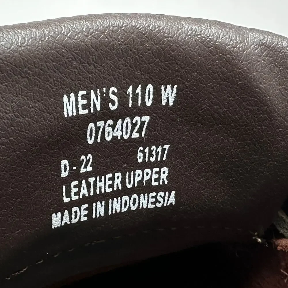Sperry Top-Sider 2-Eye Leather Boat Shoes Mens 11 W Brown Deck Moccasin Slip On